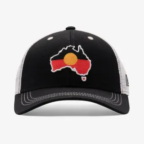 Aboriginal Flag Curved Snapback Hat