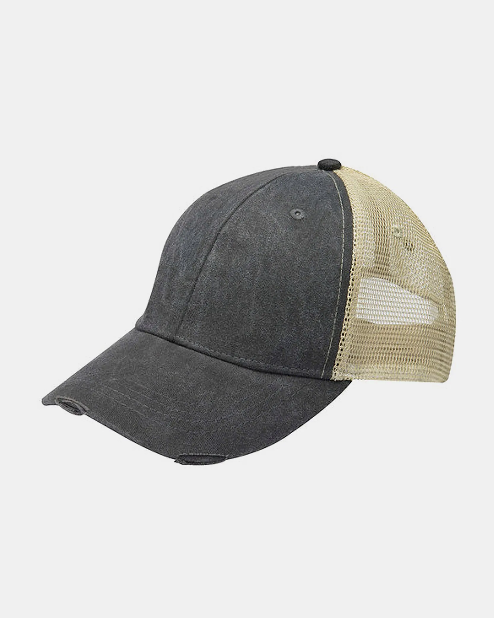 Bigfoot Charcoal Distressed Trucker Hat