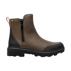 Bogs Women's Holly Zip Leather Rain Boot - Brown