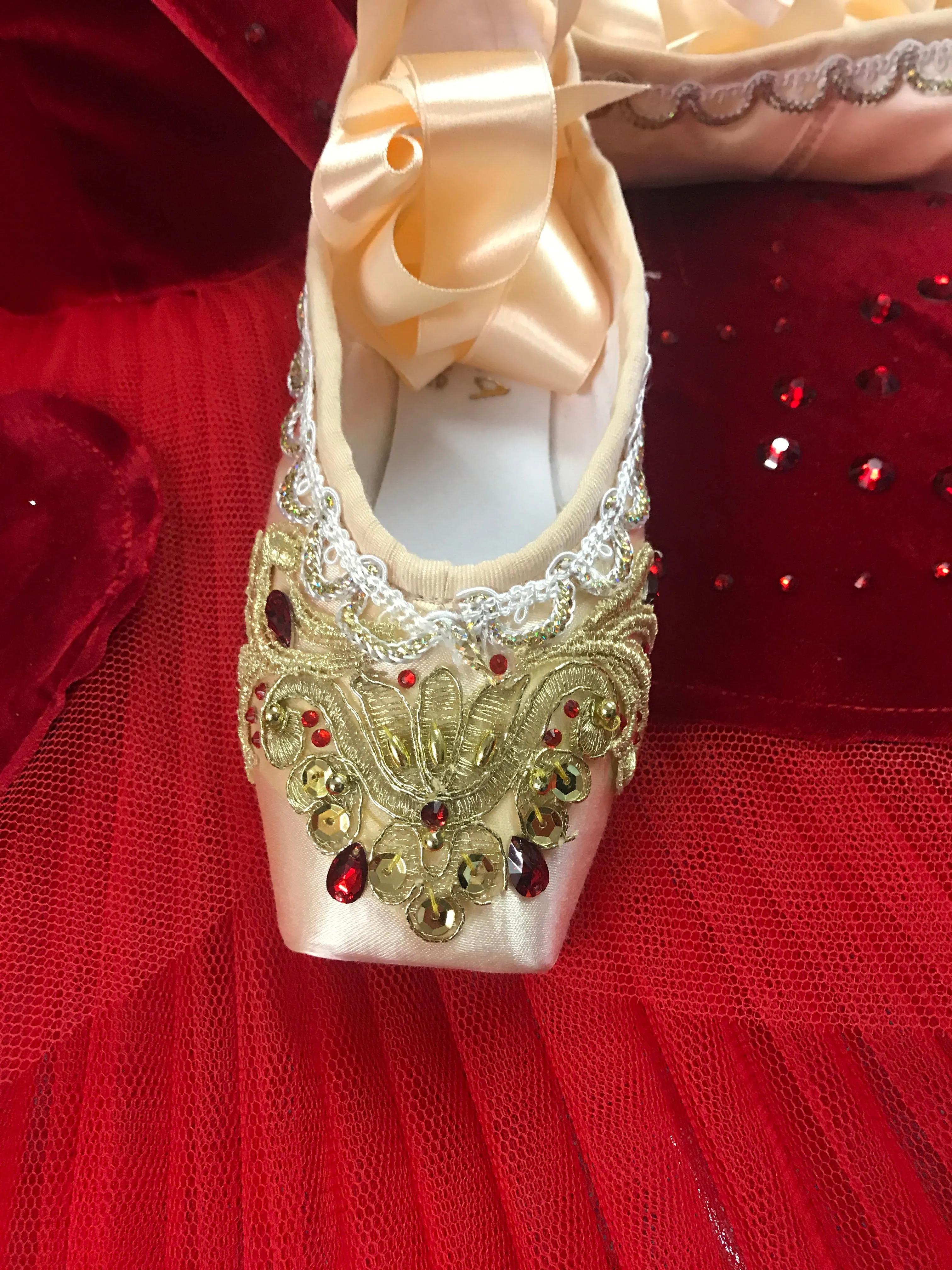 Decorated pointe shoes - Gamzatti