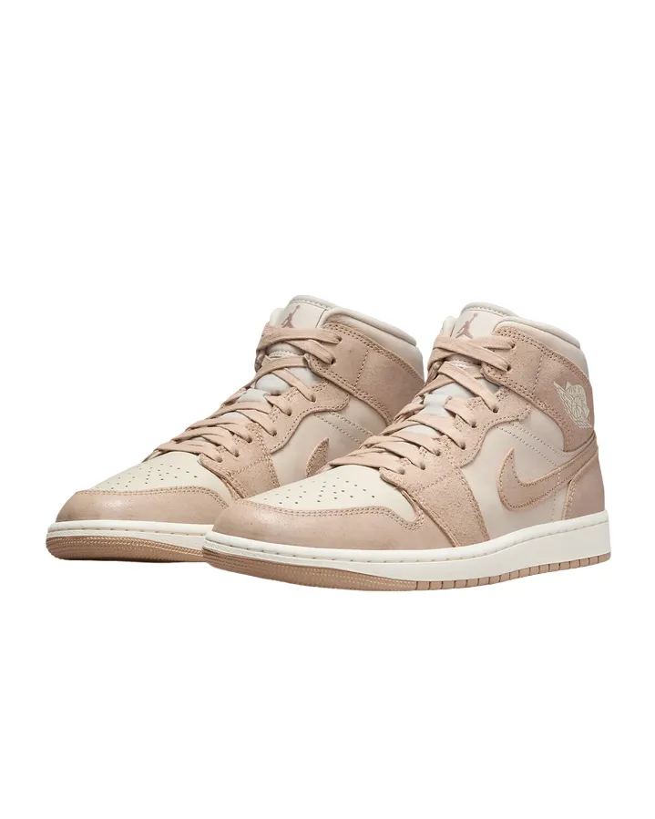 Jordan Air adult sneakers shoe
 Jordan 1 Mid SE FJ3448-200 beige-light brown