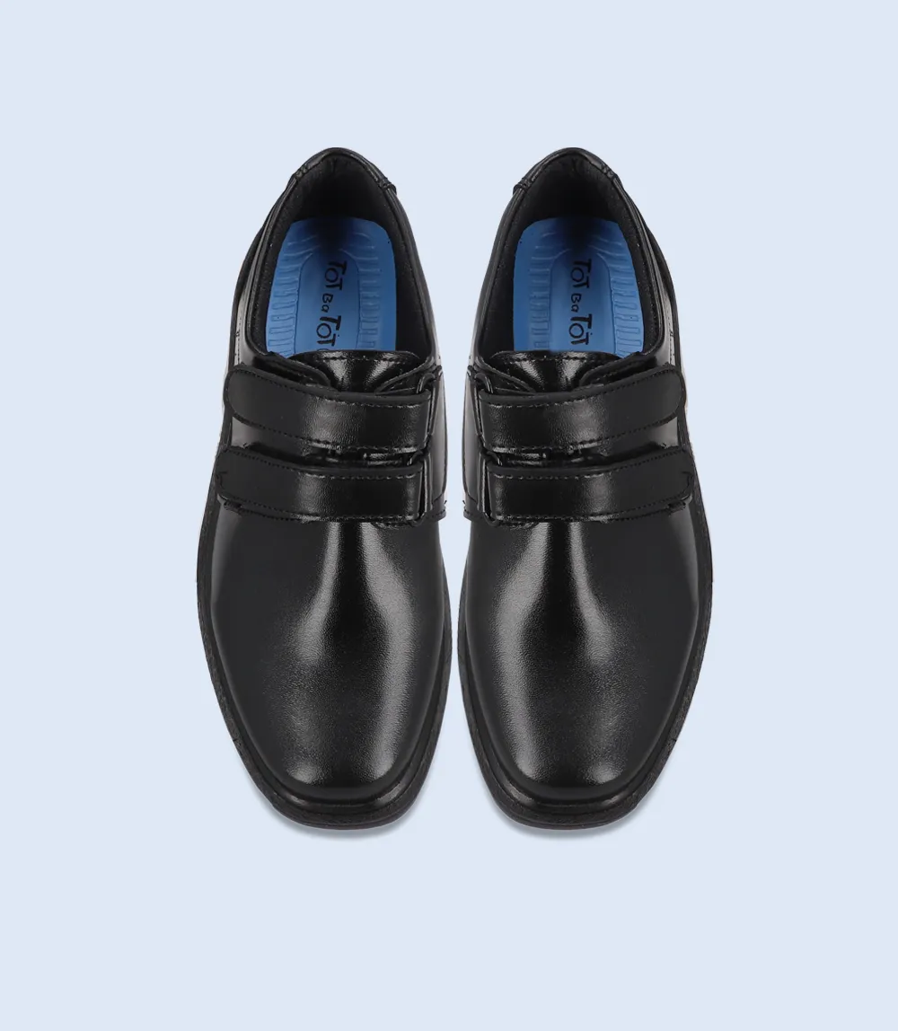 KB0044-BLACK-Boys Casual School Shoes