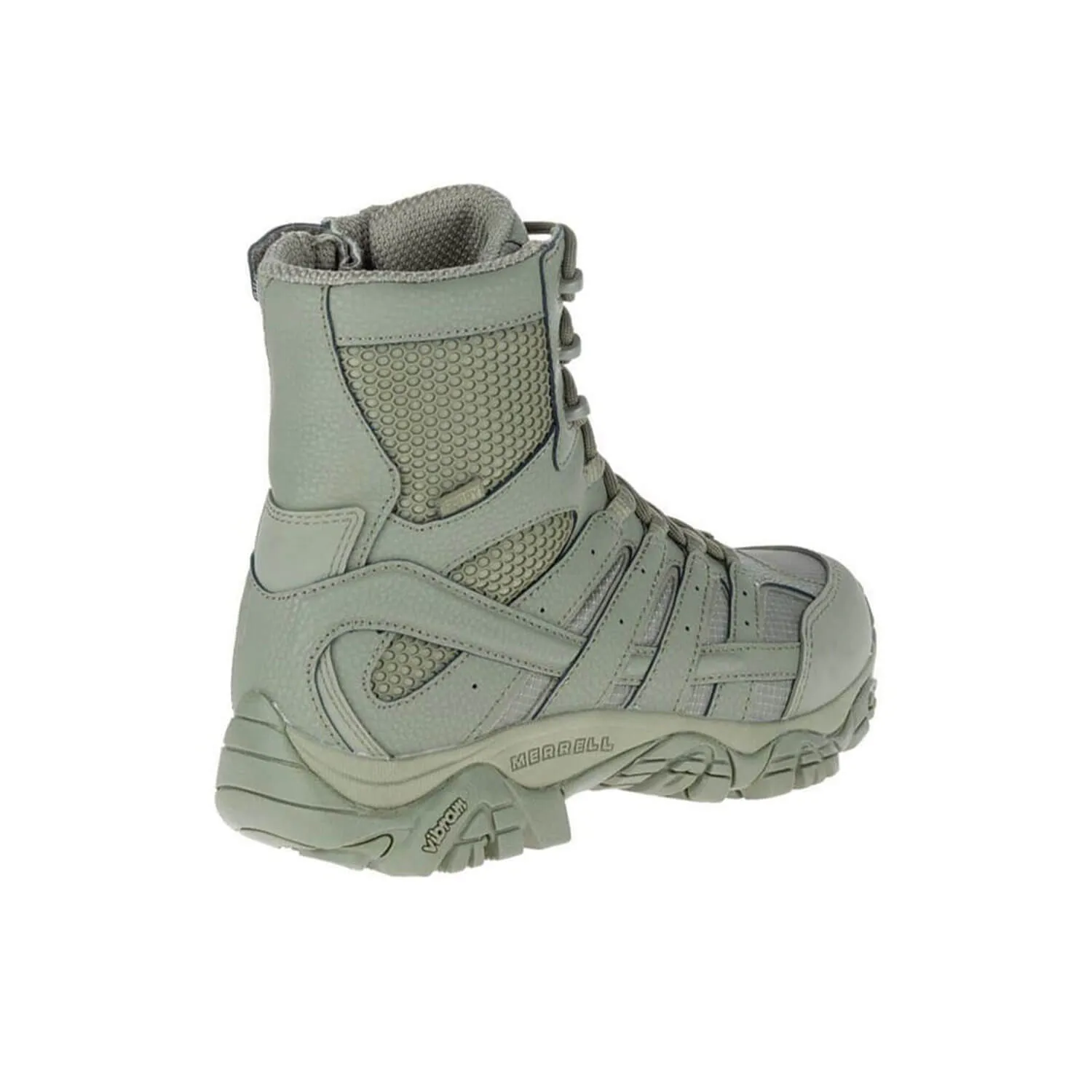 Mens Moab 2 8 Tactical Waterproof Work Boots in Sage Green - Durable, Lightweight, and Comfortable for Outdoor and Tactical Use