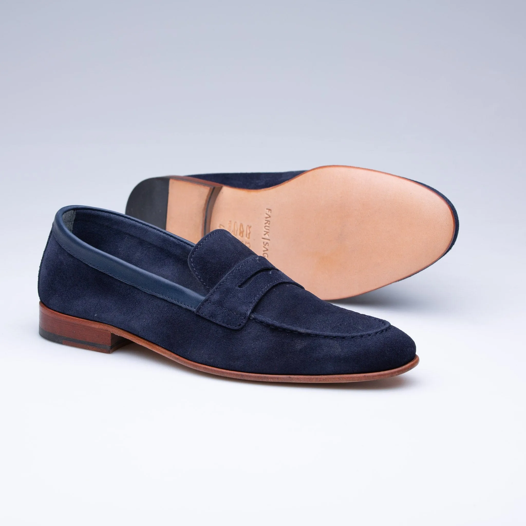 Navy Sarr Loafer Classic Shoes