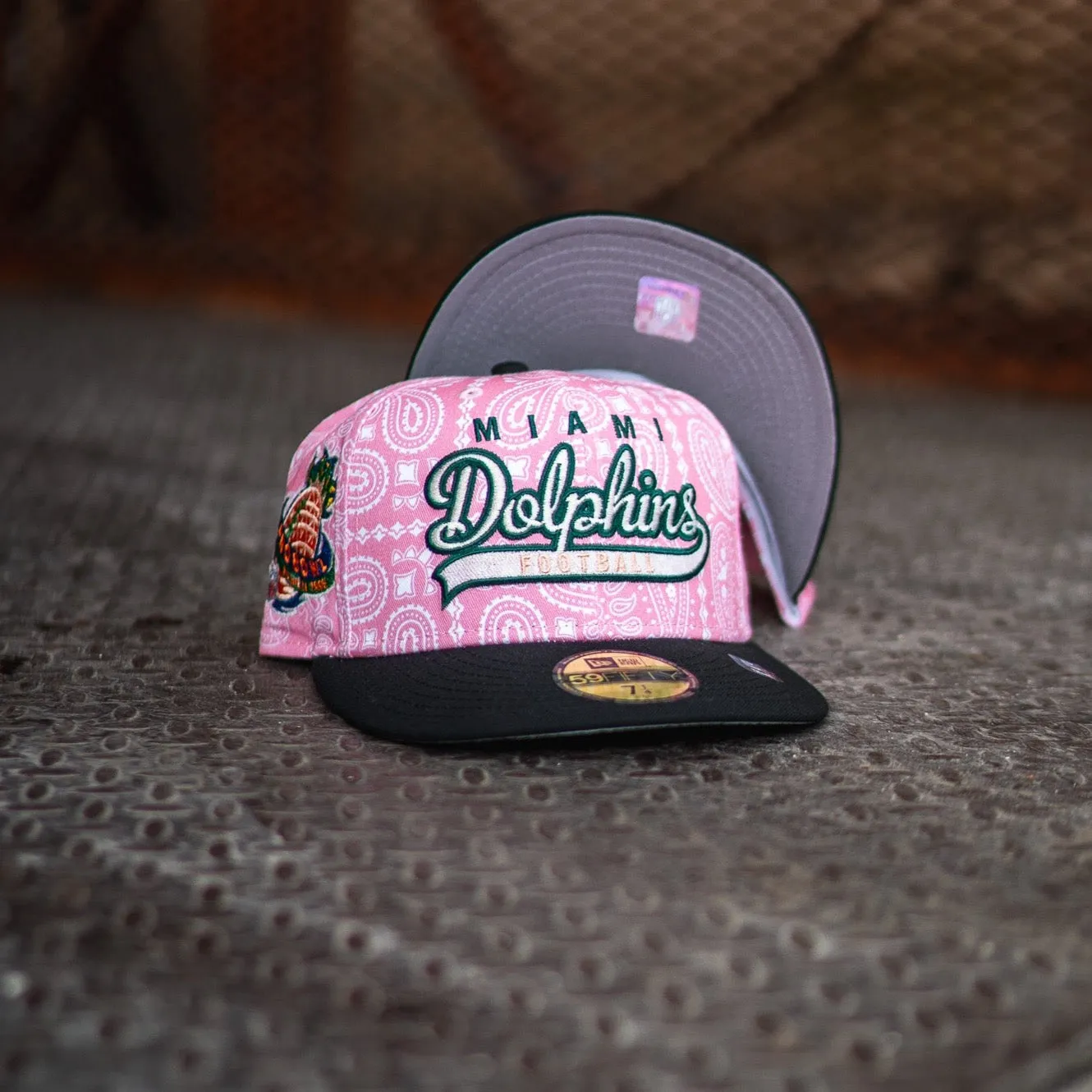 New Era Miami Dolphins 1998 Pro Bowl Grey UV (Pink Paisley/Black)