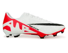 Nike Men's Zoom Mercurial Vapor 15 Academy FG/MG White/Red