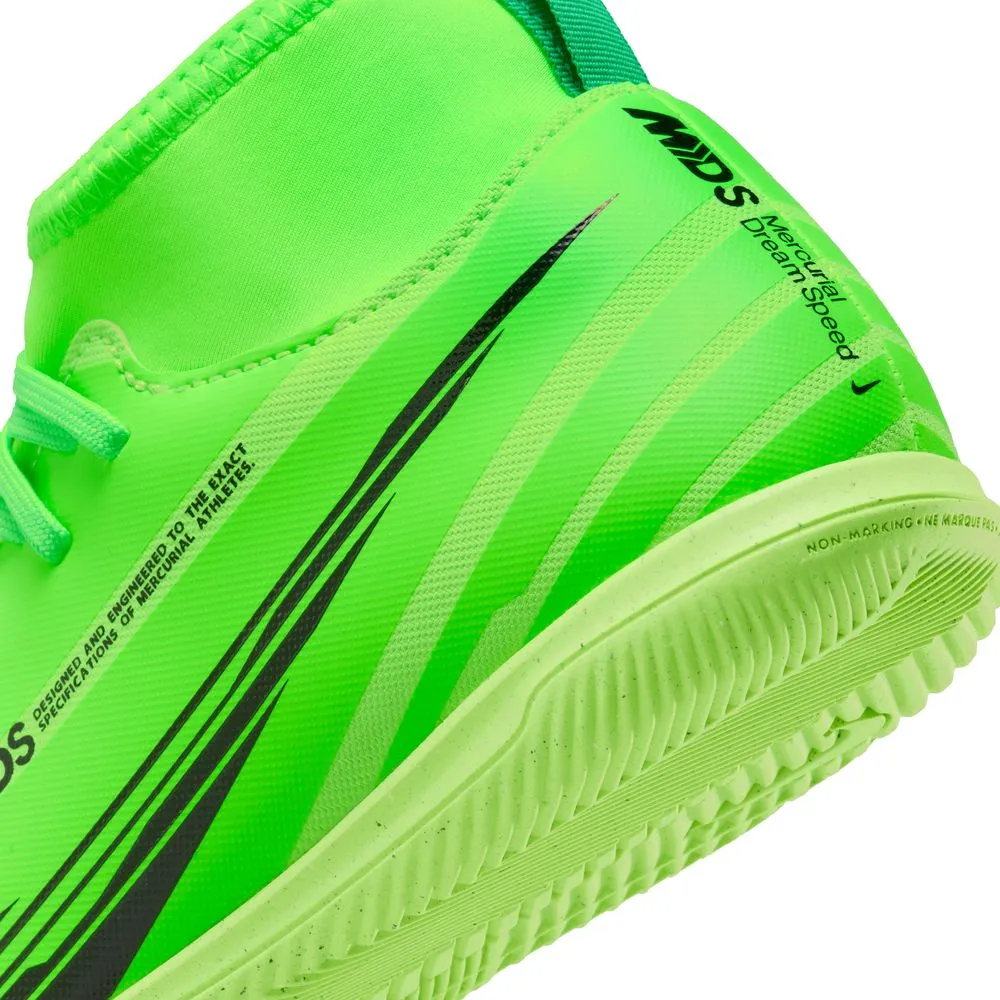 Nike Mercurial Superfly 9 Club Dream Speed Jnr IC Indoor Football Shoes (Green Strike/Black)