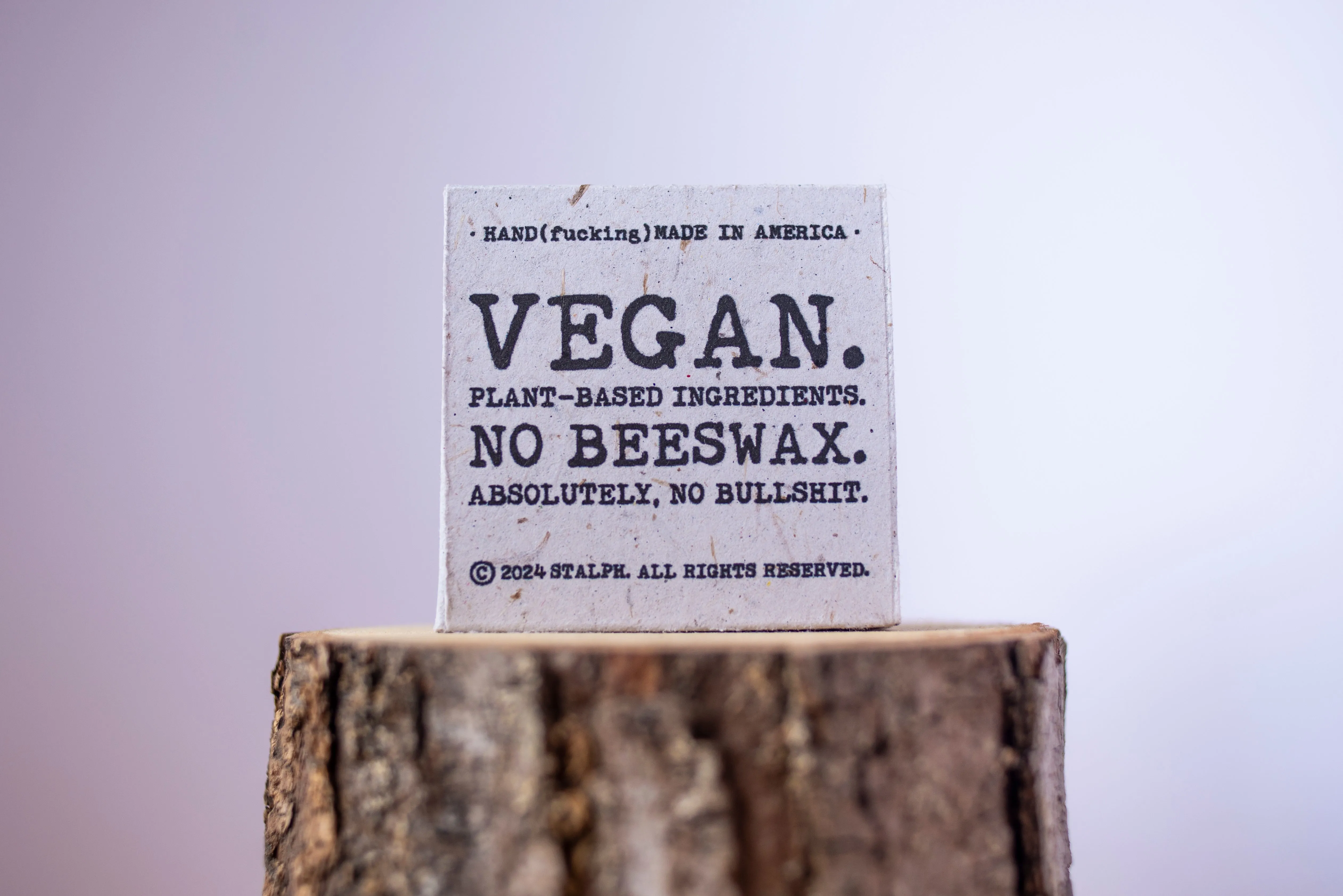 NONE OF YOUR BEES(WAX): Vegan Fabric Protectant