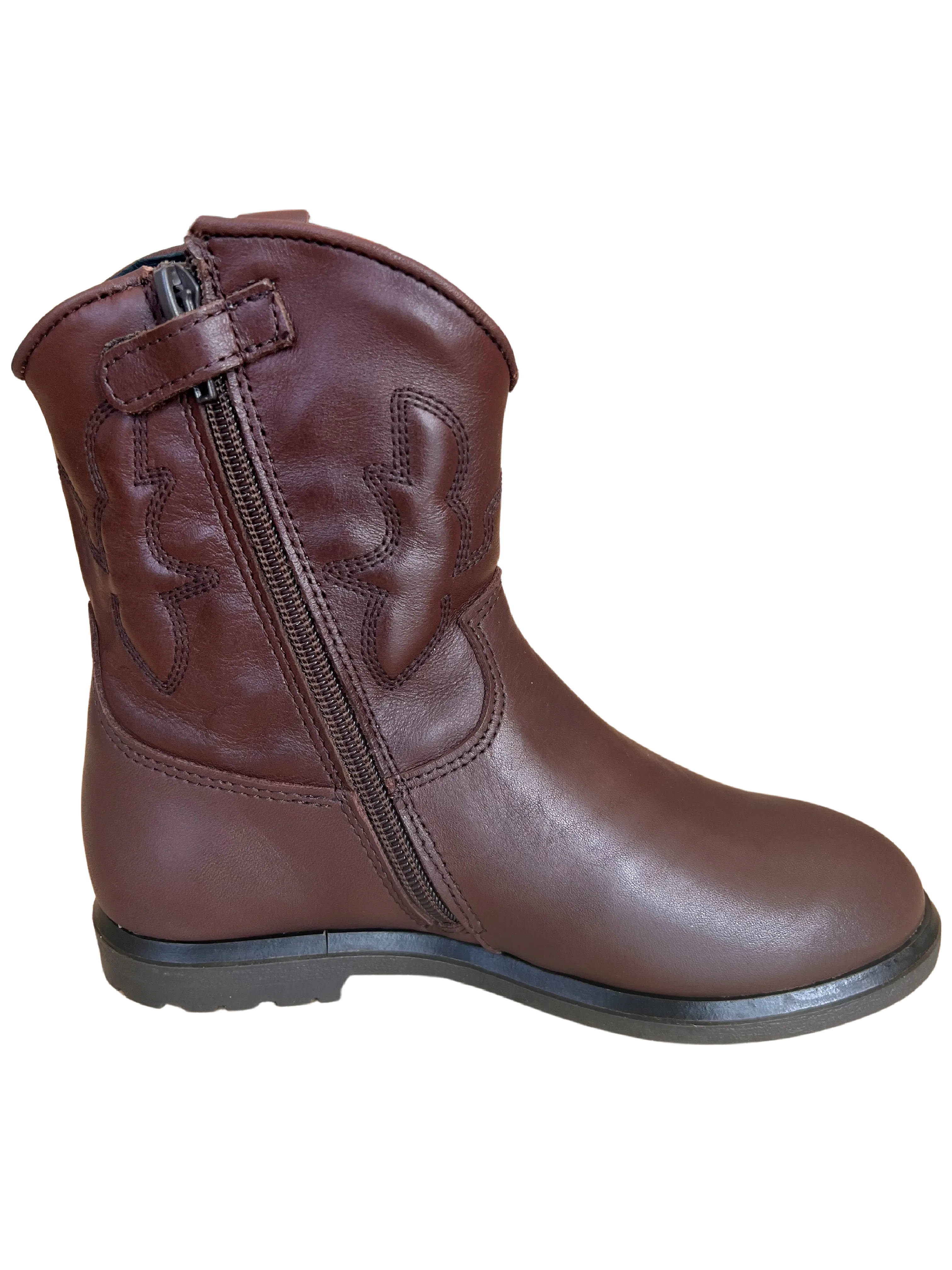 (P1713) Mid Brown Boots -  Pinocchio