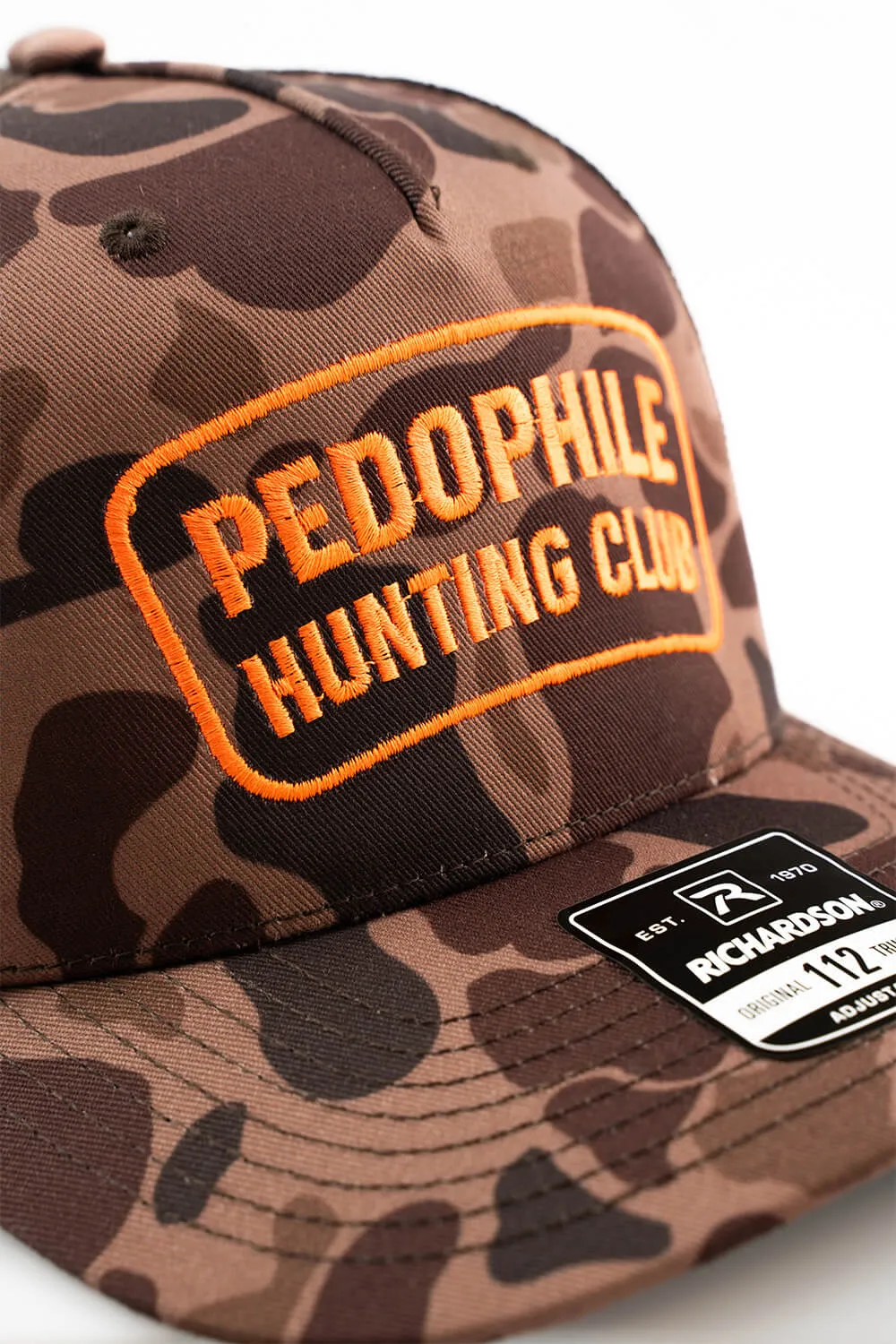 Pedo Hunting Club - Duck Camo 5-Panel Richardson Trucker Hat