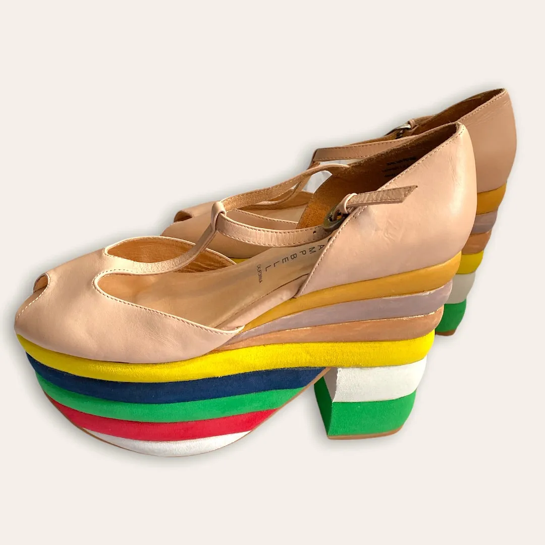 Rainbow Platform Shoes