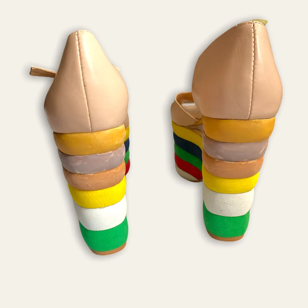 Rainbow Platform Shoes