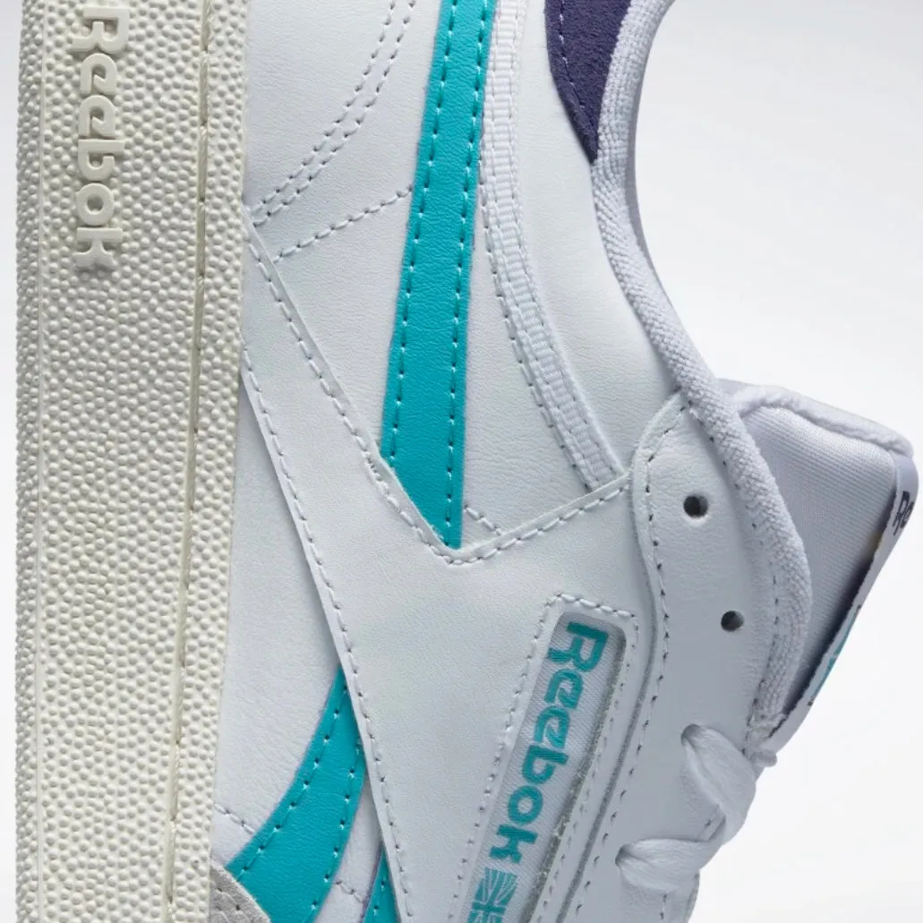 REEBOK Club C Revenge Vintage Shoes Cloud White / Classic Teal / Bold Purple