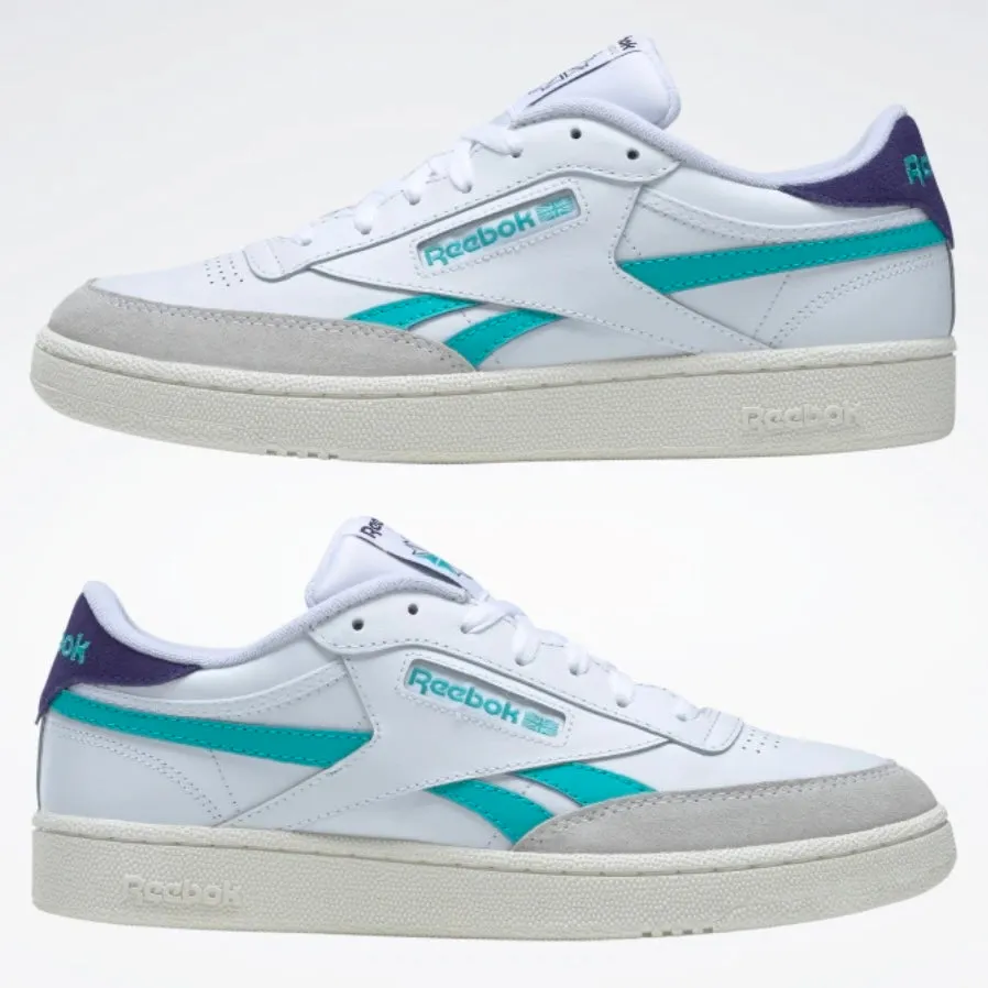 REEBOK Club C Revenge Vintage Shoes Cloud White / Classic Teal / Bold Purple