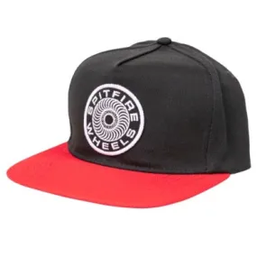 Spitfire Classic 87 Swirl Patch Snapback - Black/Red